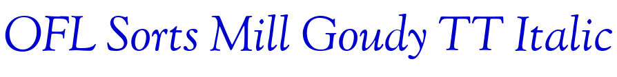 OFL Sorts Mill Goudy TT Italic 字体